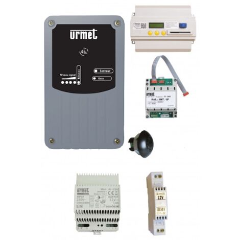Kit modem V4 10 Ans - Centrale 4 Portes Connectée avec 1 Tête T25 URMET KGPRSV44P083