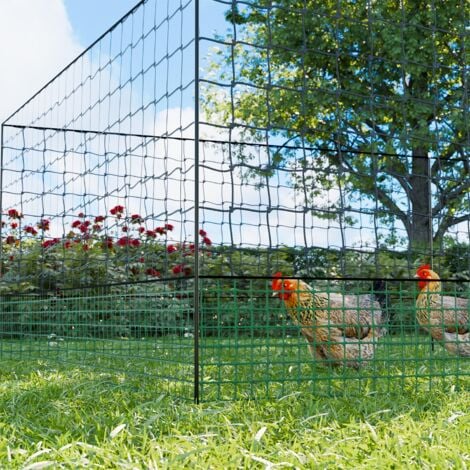 Kit modular de cercado para gallinas, Kit de valla de red para pollos, 2400x115x115 cm