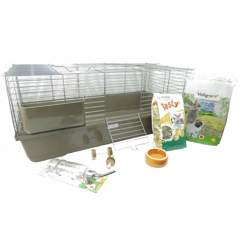 

Kit mon premier rongeur cage et accessoires. pour lapins et rongeurs