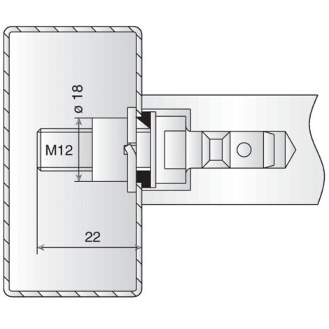 Kit montage simple pour profil creux - NORMBAU - 0 471 430