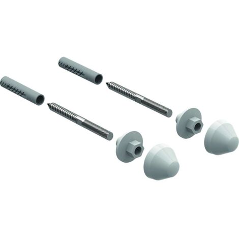 Kit montaggio orinatoio Geberit con tappi in plastica bianca