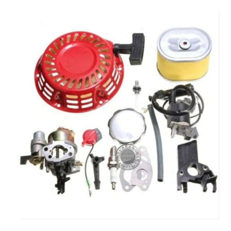 Crea - Kit Moteur pour Honda GX160 GX200 5.5HP - Carburateur, Recoil, Bobine d'Allumage, Bougie d'Allumage, Filtre à Air