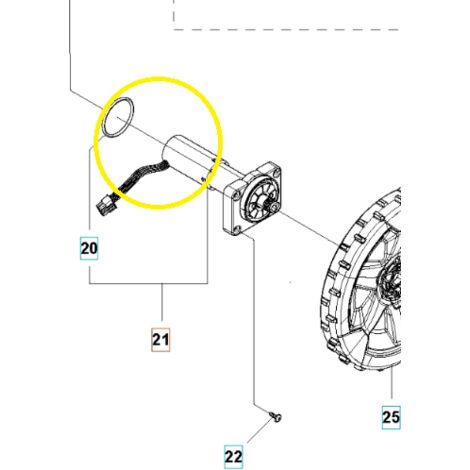 Kit moteur tondeuse 420 Husqvarna d'origine