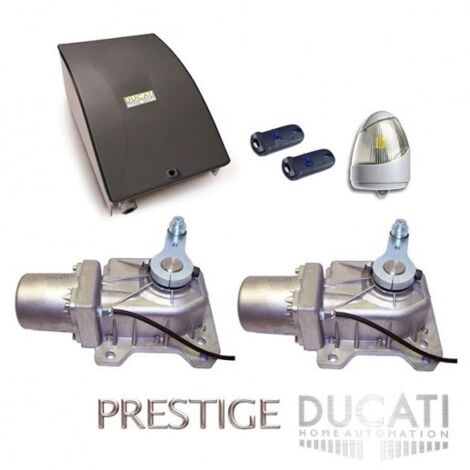 Kit Motorisation Portail Automatisme Ducati Home Automation GEO 548 - Pour portail battant 2 vantaux, 2,5m max 500 kg par vantail