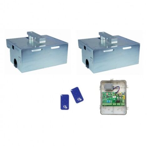 Kit Motorisation Portail Automatisme EA Basic E4000B180 Enterré - Ouverture 180°, 2m 300kg maxi par battant 230V 40 cycles par jour