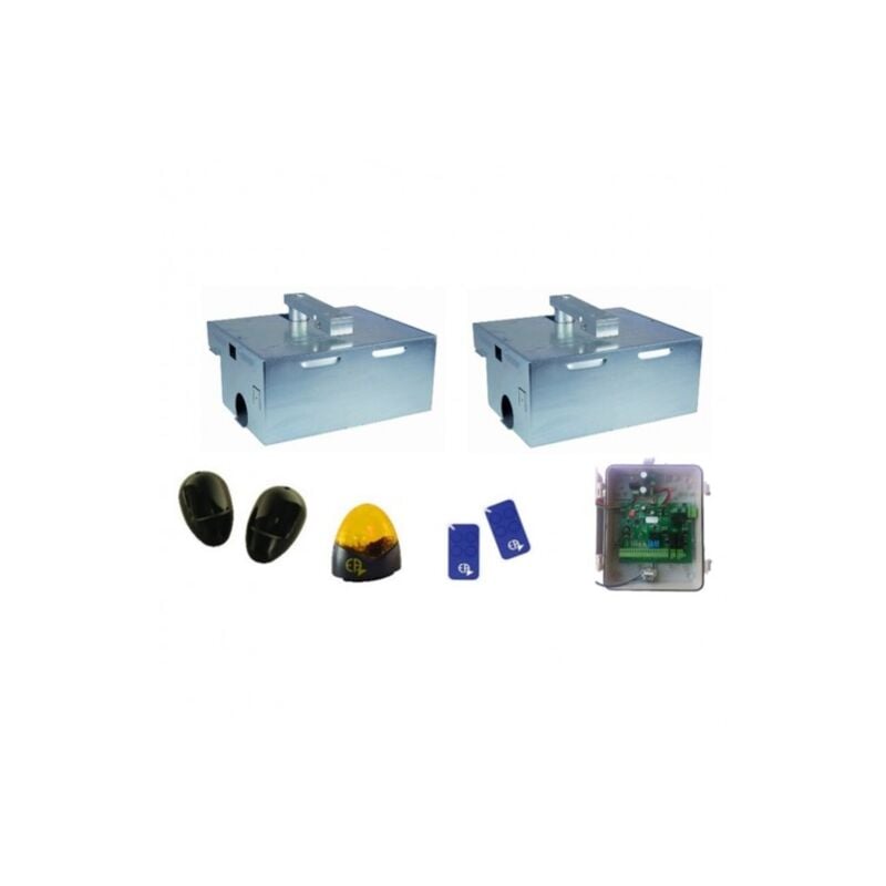 Kit Motorisation Portail Automatis ME ea confort E4000B24 Enterré - 24V, Ouverture 110°, 2m 300kg maxi par battant, 70 w, intensif