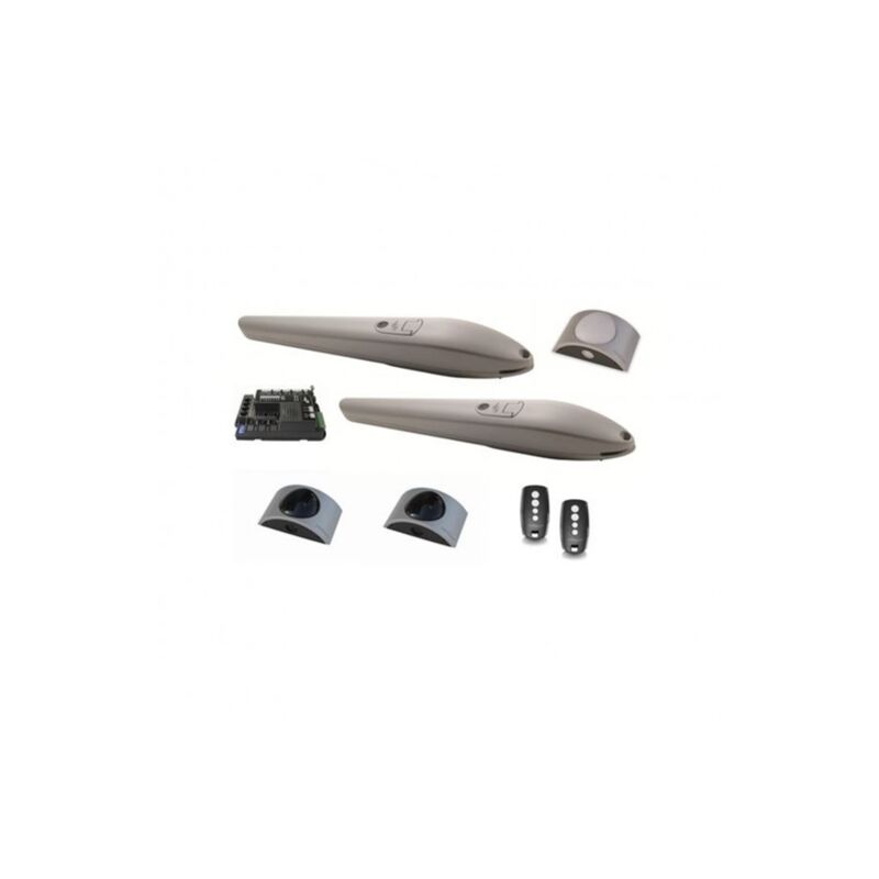 Kit Motorisation Portail Battant Automatis ME ea king gates jet 24 Accessoires novo - Maxi 300 kg 3m par battant 24V Course 360mm 50W