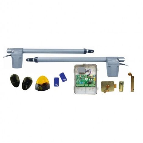 Kit Motorisation Portail Battant EA CONFORT Réversible R420 - 3 m 150 kg maxi par battant, Course 430 mm, 230 V, 16 cycles par jour