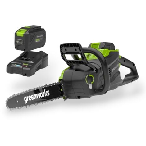 Kit motosega a batteria 48V con motore brushless con batteria e caricabatteria Greenkorks GD48CS36K