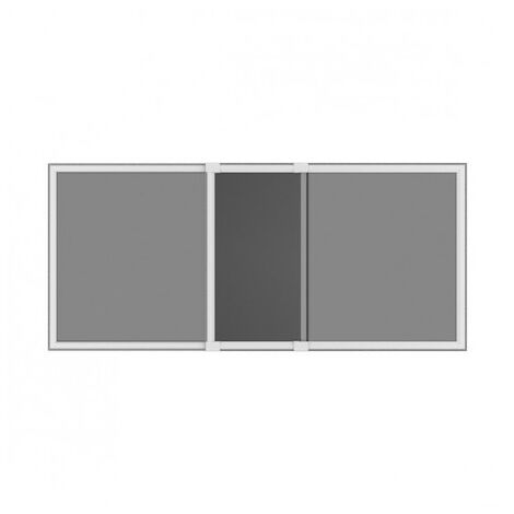 Kit moustiquaire extensible H 70 cm x L 100 cm alu blanc sans perçage
