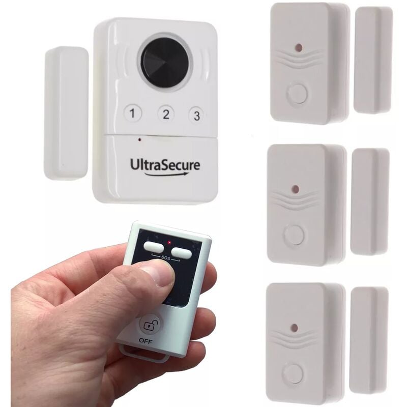 Kit multi-détection ouverture de porte / fenêtre avec 1 sirène locale (gamme BT)