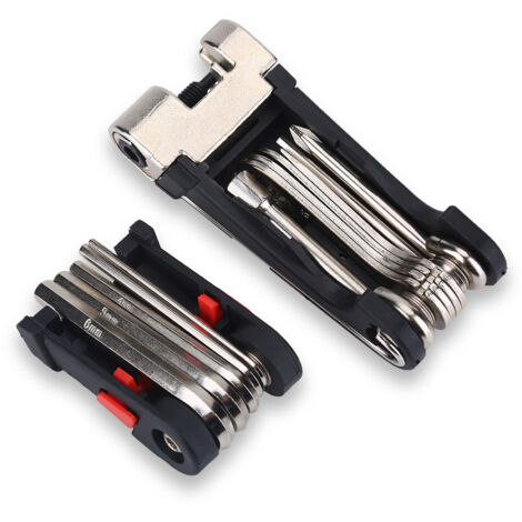 Kit Multifonctions 16 en 1 pour Réparation VTT et Vélo de Montagne