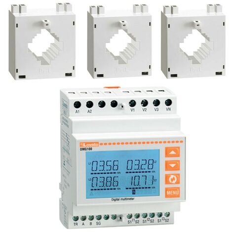 Kit Multímetro Lovato DMG100 + 3 transformadores 150/5A DMGKIT100150