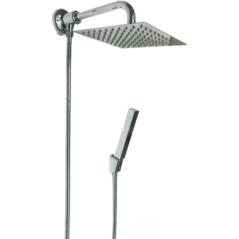 Ensemble de douche carré, complet en laiton