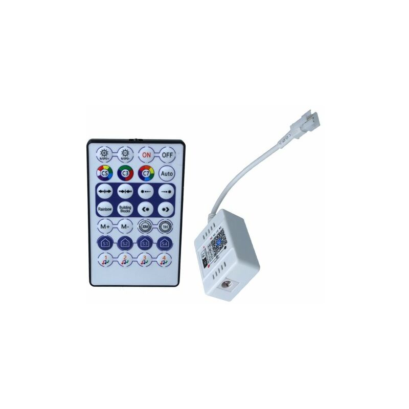 Image of Kit Music Controller WIFI + Telecomando RF Per Striscia Led Dinamica SPI Magic Color RGB IC WS2811 WS2812B 5V 12V 24V 6A