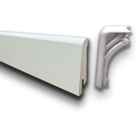 Kit N.5 Proteggiangoli esterni coordinati ai nostri Battiscopa in fibra di legno bianchi-Inclinato 60x15 fibra di legno SKU-6064 bianco