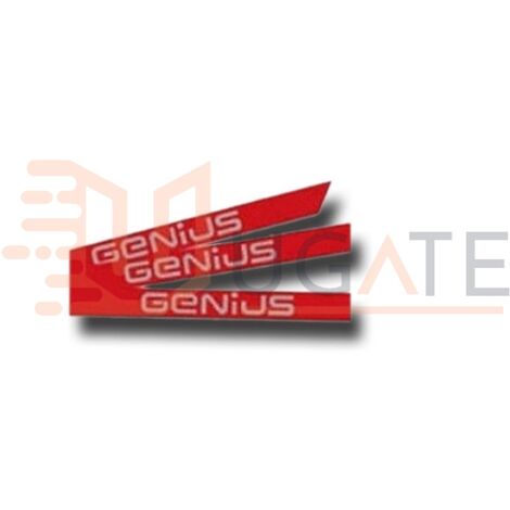 Kit n.6 pcs logo autocollants genius tige de GENIUS 6100201 SIMPLE