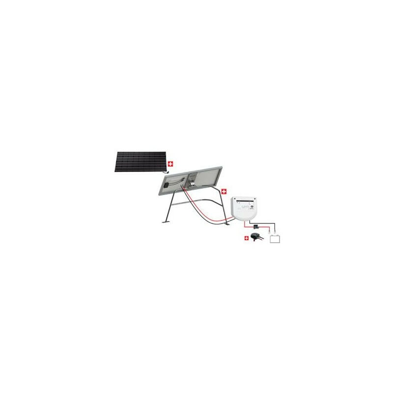 Kit Nautisme 80w - 12v Panneau Monocristallin - Mppt Support Balcon - kit nautisme 80W 12V - u