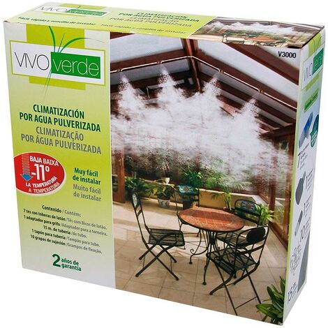 Kit nebulizador misting and cooling vivo verde | Vivo Verde