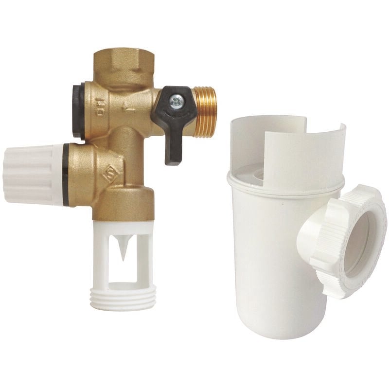 Kit nf comprenant groupe de sécurité laiton et entonnoir siphon