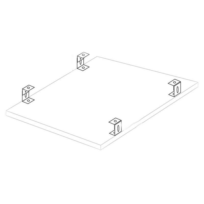 Nobile - Kit 4 staffe di fissaggio regolabili per montaggio su superficie, lpx-lpxm AX2