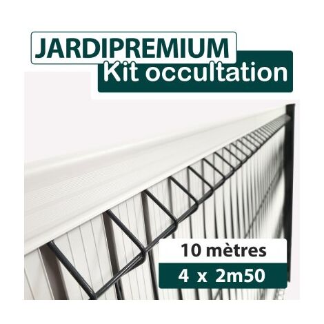 Kit Occultation Aluminium Gris Clair 10M - JARDIPREMIUM - 1,53m