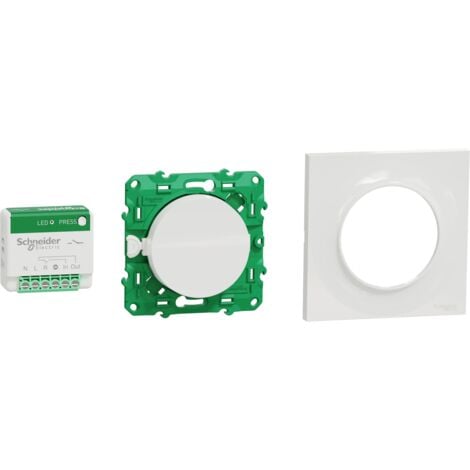 Kit interrupteur pour va et vient sans fil ET sans pile EnOcean - 3  interrupteurs simple + 1 micro-module éclairage