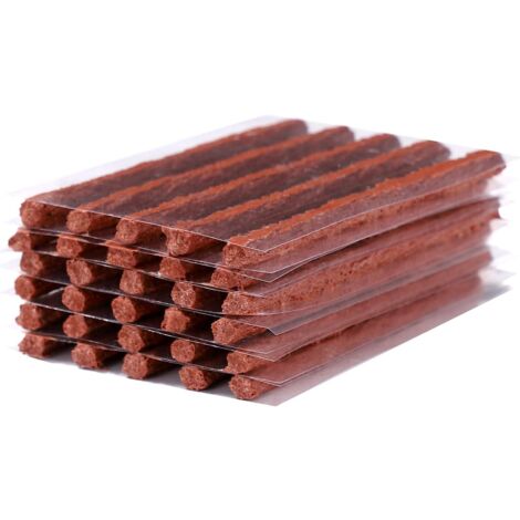 Kit of 30 rubber strips for emergency repair of tubeless tires in the event of a puncture