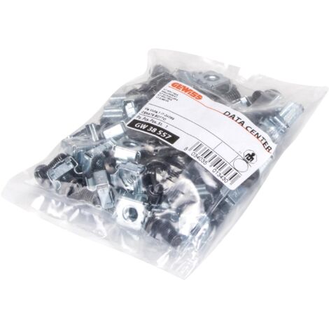 KIT OF M6 CAGE NUTS AND SCREWS FOR FAST. GEWISS GW38557