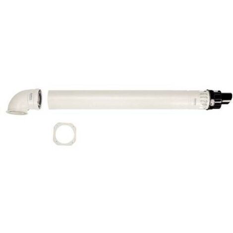 Kit orizzontale excentrico short serie verde per caldaie condesazione diam. 60/100