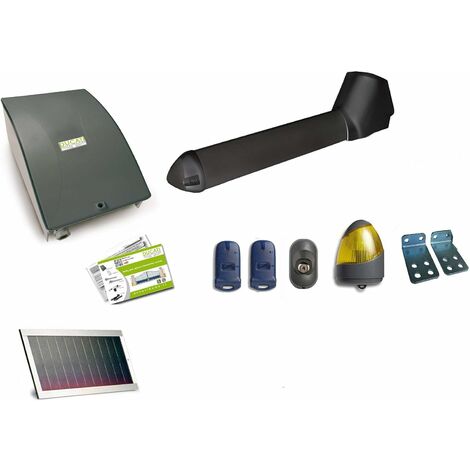 KIT Ouvre-portail solaire - Ducati  HOME-AUTOMATION SW7000 Solar Mono - AUTOMATISME DE PORTAIL - Max 1 vantail de 2,25 m, longueur max 225 kg