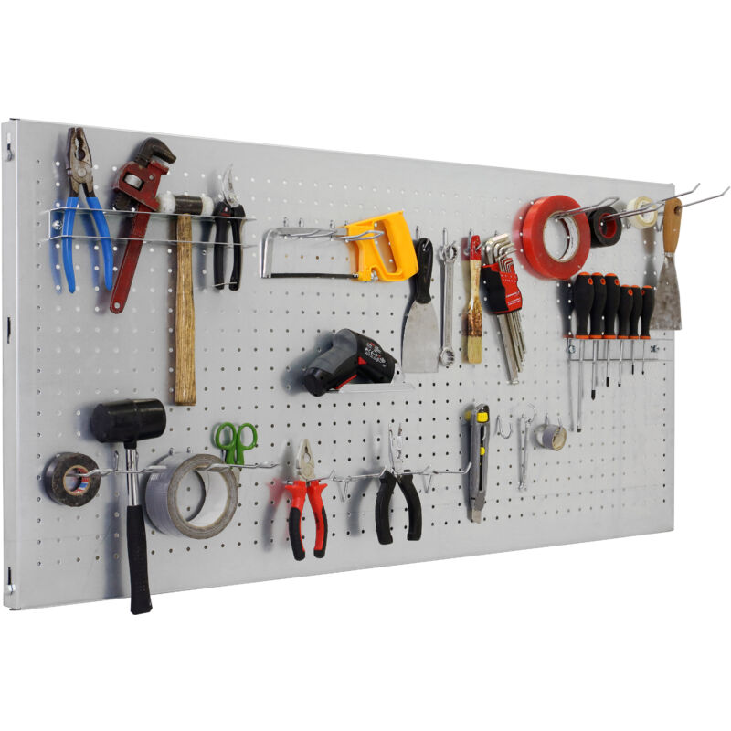 

KIT PANELCLICK 900x400 GALVA + 22 HOOK + 3 ACCE - Simonrack