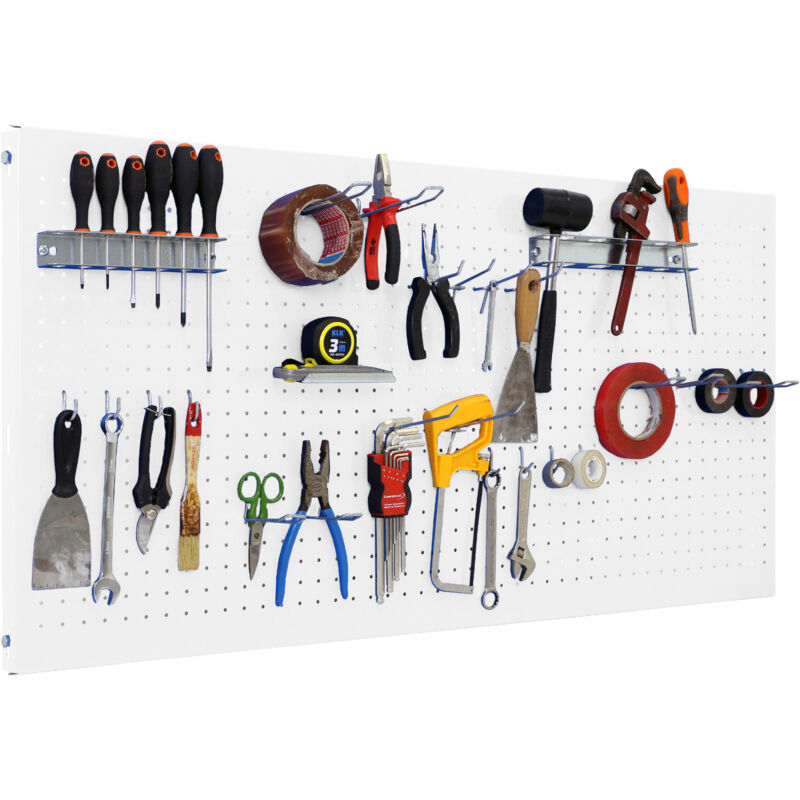 

KIT PANELCLICK 900x600 BLANCO + 22 HOOK + 3 ACCE - Simonrack