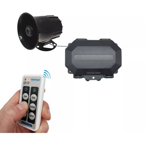Kit panique robuste sans fil 800m avec sirène 118dB 6 tons et télécommande SOS (PROTECT 800)