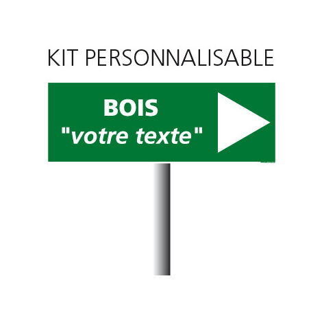 KIT PANNEAU D'INDICTION "BOIS" (W0126)
