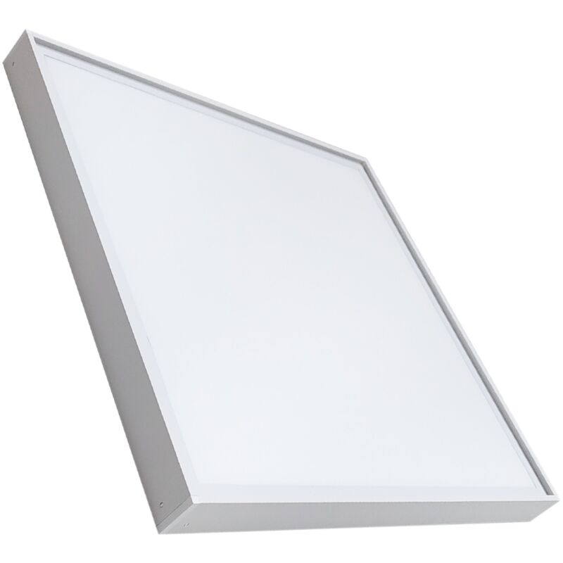 Kit Panneau LED 60x60cm 40W 3600LM + Support de surface blanc | Blanc froid 6500K - Pack 1 pce. - Blanc froid 6500K