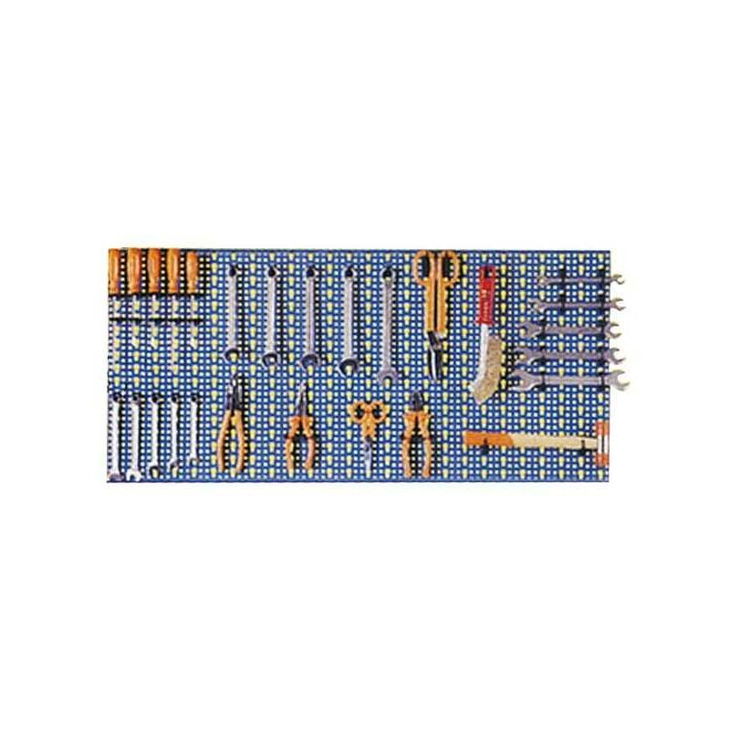 Sipa - Kit Panneau Perforé Acier 100X50 Bleu