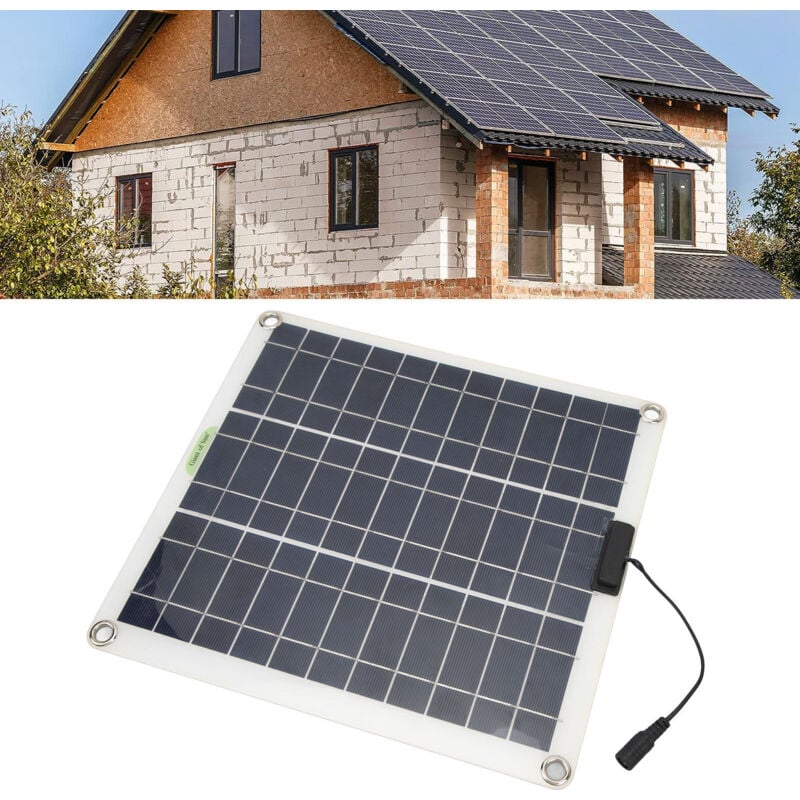 Zoternen - Panneau Solaire 200W 12V/18V,Panneau Solaire Portable avec Régulateur de Charge Solaire et Câble(2 ports USB),pour