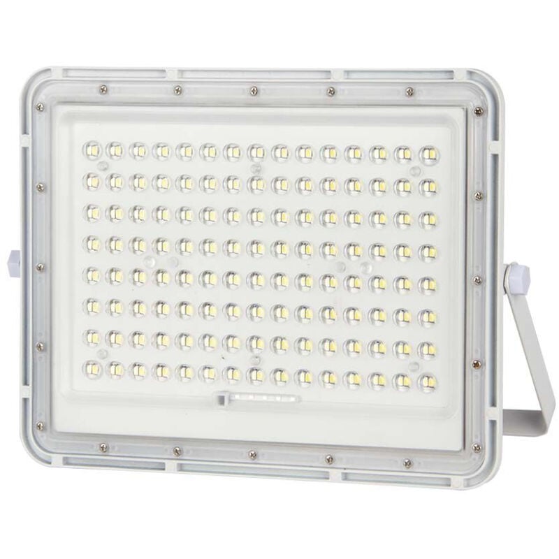 V-tac - Projecteur led avec télécommande et panneau solaire Batterie remplaçable 20W càble 3m Couleur Blanc 6400K