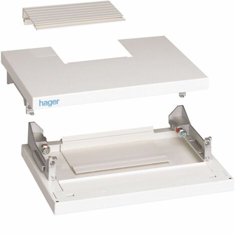 kit panneaux de tête et de base quadro4 - 260 x 73 x 370 mm - hager fc415