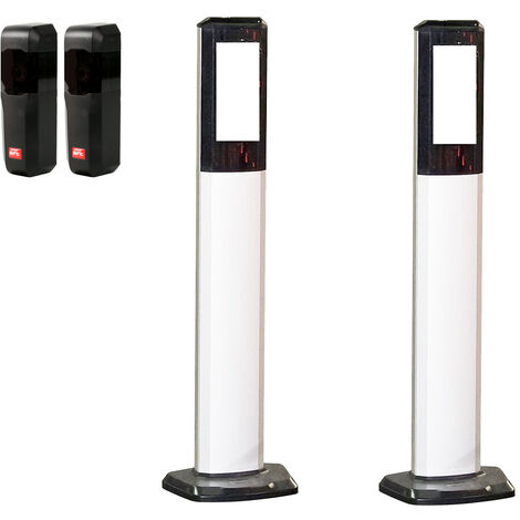 BFT – Células fotoeléctricas para motorizaciones – Kit completo con colonnine de aluminio 522mm – Alimentación 12-33Vac / 15-35Vdc – Alcance 20 metros