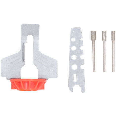 Kit para afilar cadenas de motosierra  Accesorio giratorio HSS  Accesorios y multiherramientas (rojo)