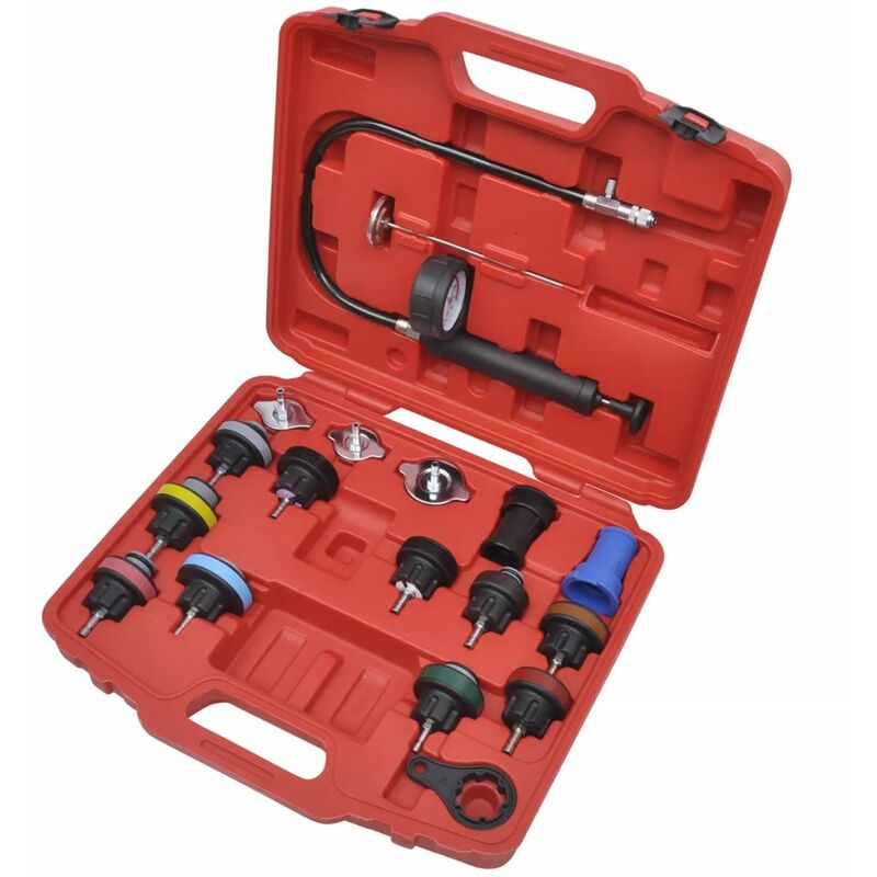 

Kit para probar la presion del radiador 18 piezas