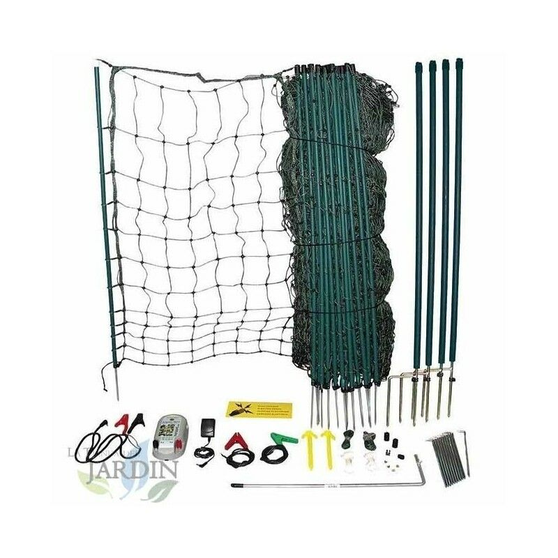 

Kit pastor eléctrico 12V - 230V para animales pequeños, 50m x 110 cm