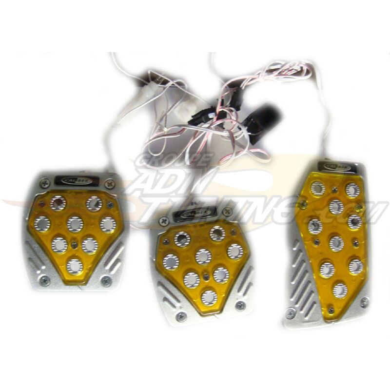 Kit pedalier lumineux - NA150YW - Jaune - 12V