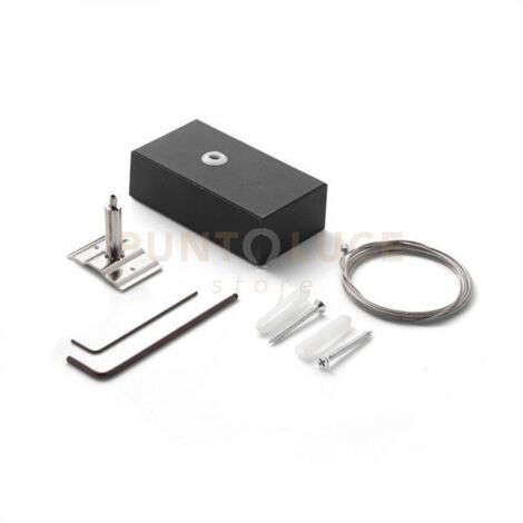 KIT PENDANT STEEL KIT SINGLE STEEL CABLE 2 MT + BK CEILING CUP
