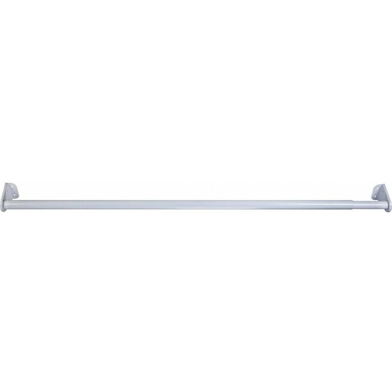 Mottez - Kit Barre de penderie 98 a 180cm blanc