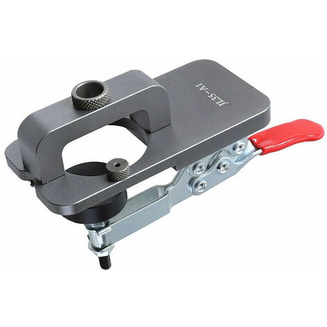 Kit per dima di foratura per fori incernierati da 35 mm Kit guida per localizzatore di fori incernierati Strumento di apertura per fori incernierati per mobili da cucina (argento)