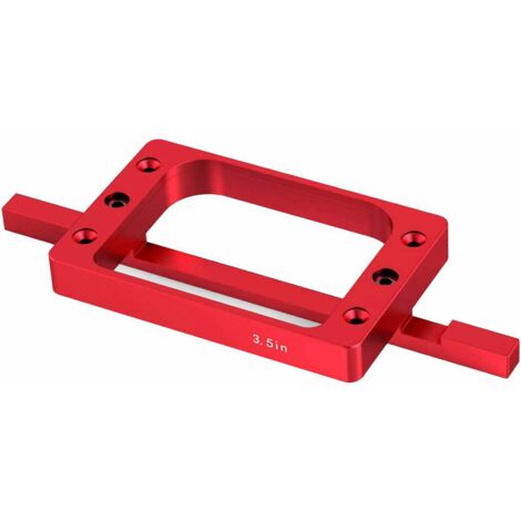 Kit per fresatura di cerniere per porte da 3-1/2 pollici (88,9 mm), in lega di alluminio, per raggi da 1/4" e 5/8" - Capanno ad angolo quadrato, lunghezza fissa 3,5".