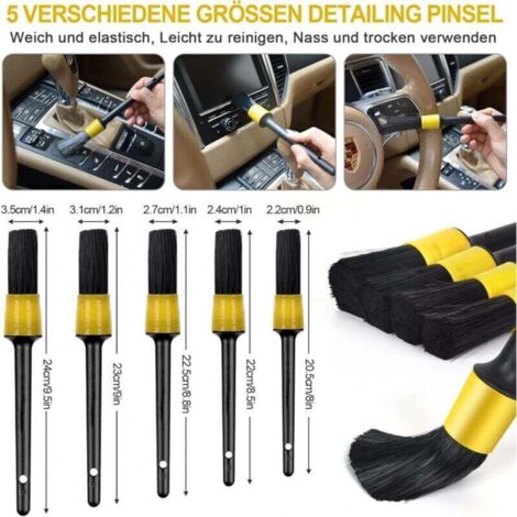 Kit per la pulizia dell'auto, 20 pezzi, kit per la pulizia dell'auto, clip per la pulizia degli interni e degli esterni dell'auto, tubi di ventilazione, telai, ecc.